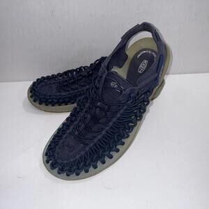 KEEN Uneek Blue Bungee Water Sport Outdoor Hiking Camp Gorpcore Sandals 10.5M